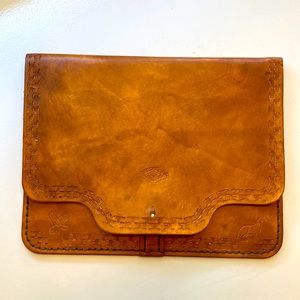 Custom leather iPad case
